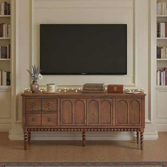 Martin Svensson Turned Wood Dark TV Stand-1