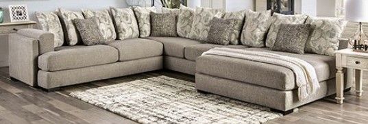 Furniture of America Angelia Light Gray Sectional