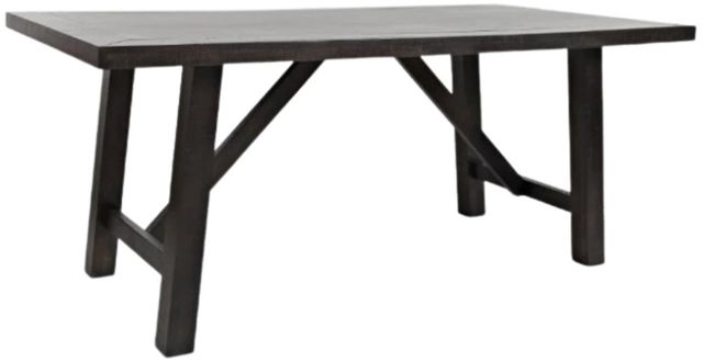 Jofran Inc. American Rustics 6-Piece Dark Brown/Gray Dining Set-2