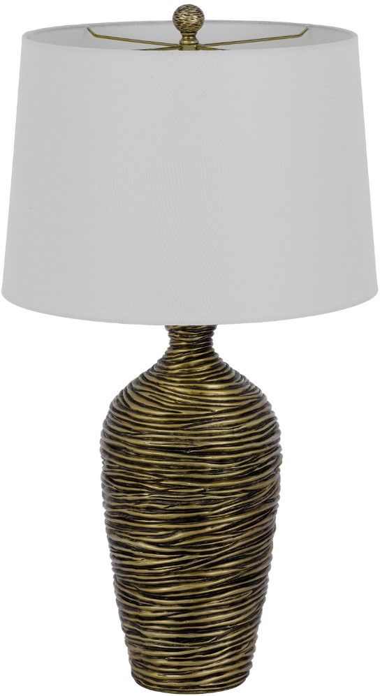 Cal® Lighting & Accessories Aurora 2-Piece Antique Bronze Table Lamp Set-2