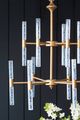 A & B Home Idony Chrome/Gold Chandelier-5
