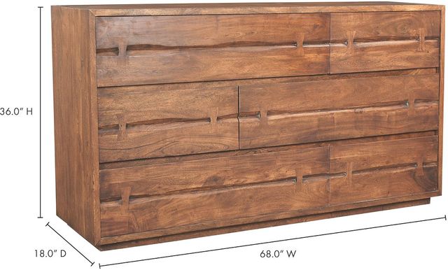 Moe's Home Collection Madagascar Warm Brown Dresser-3