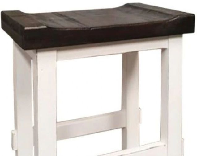 Million Dollar Rustic White 29" Stool -1