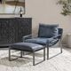 Classic Home Ocean Blue Morgan Ottoman-1