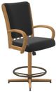 Chromcraft Customizable Baylor Counter Height Swivel Tilt Dining Stool-5