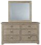 American Woodcrafters Meadowbrook 5-Piece Sand King Arched Panel Bedroom Set-2