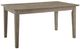 HH2 Home Kirkwood Gray Wire Brush Rectangle Dining Table-0