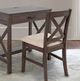 Jofran Inc. Hobson Beige/Gray X-Back Side Chair-1