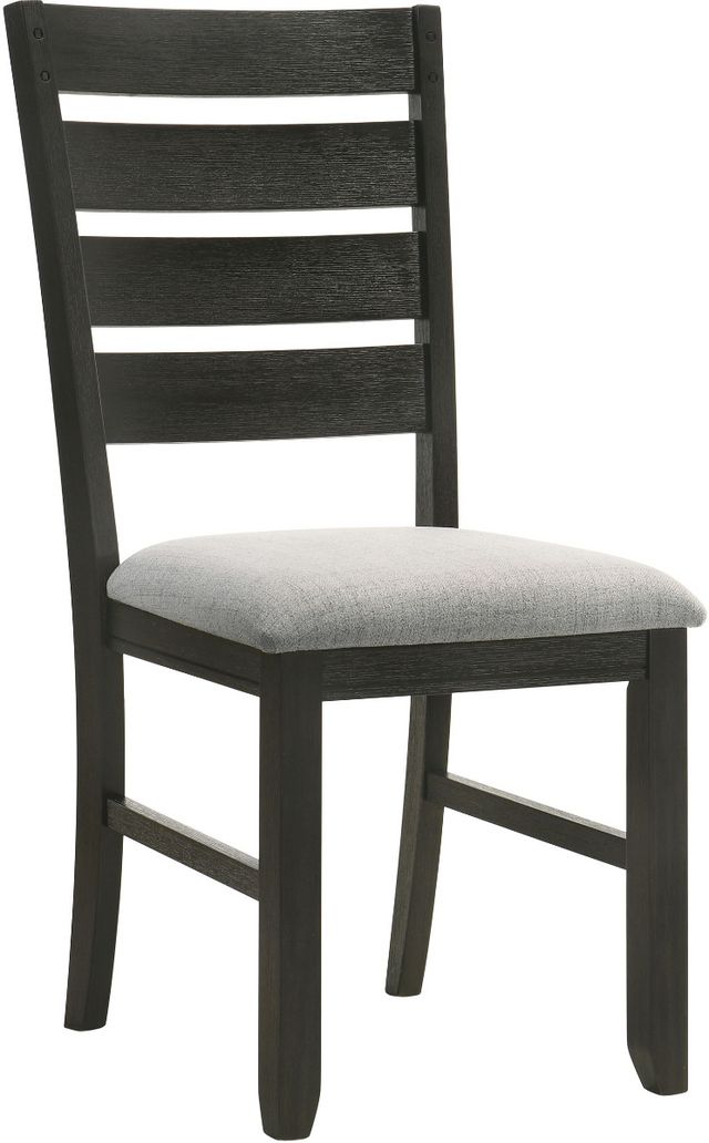 Crown Mark Bardstown Wheat Charcoal Dining Side Chair