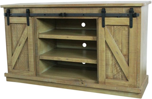 American Heartland Manufacturing Rustic Green Provincial TV Stand-1