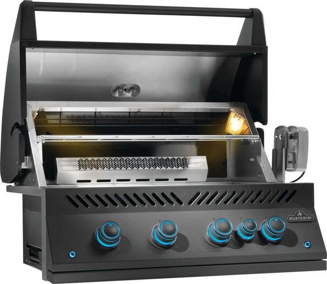 Napoleon 700 Series 5-Burner Matte Black Built In Natural Gas Grill with Infrared Rear Burner-5