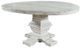 Elements International Condesa White Round Dining Table-0
