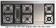 Ilve® Majestic III 60" Blue Gray Pro Style Dual Fuel Natural Gas Range with Solid Door and Chrome Trim-3