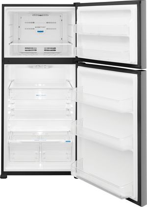 Frigidaire® 30" 20 Cu. Ft. Stainless Steel Garage Ready Top Freezer Refrigerator Front view of the Frigidaire® 30" 20 Cu. Ft. Stainless Steel Garage Ready Top Freezer Refrigerator