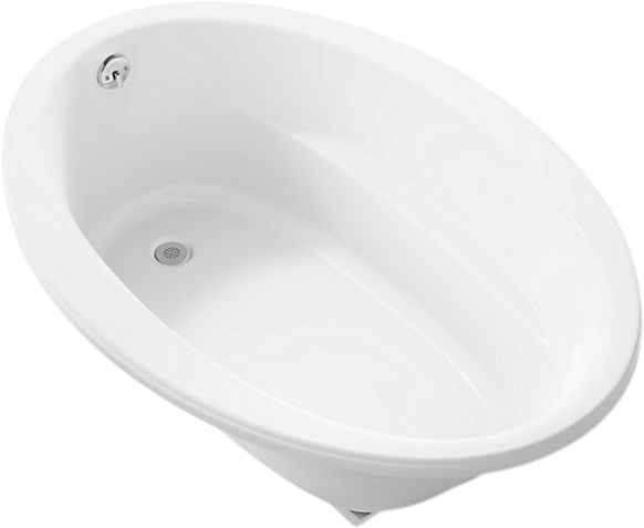 KOHLER® Sunward® White 60" x 42" Drop-In Bath-0