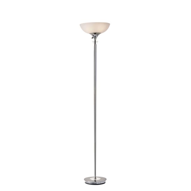 Adesso® Metropolis Chrome 300W Torchiere-0