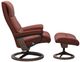 Stressless® by Ekornes® Customizable View Small Manual Recliner and Ottoman with Signature Base-2