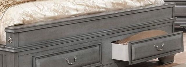 Furniture of America® Brandt Gray Queen Storage Bed-1