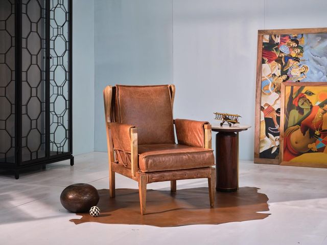 Jaipur Furniture Splendid Complements Brent Brown Chair-1