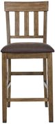Signature Design by Ashley® Urbinforte Light Brown Upholstered Bar Stool-2