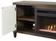 Martin Furniture Stellar Dark Brown/White 81" Fireplace TV Stand-4