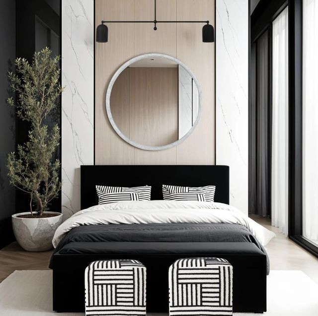 Renwil® Cento Honed White Accent Mirror-1