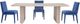 Bassett Mirror Brianne 2-Piece Navy Dining Chair-4