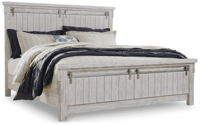 Signature Design by Ashley® Brashland 4-Piece White Queen Panel Bed Set-1