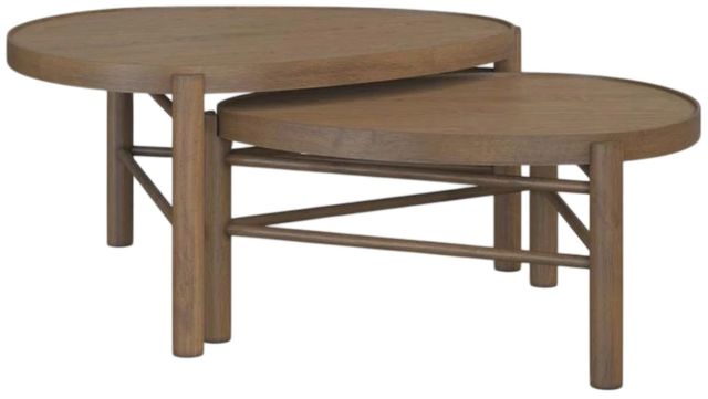Magnussen Home® Hadleigh Honey Nesting Table-0