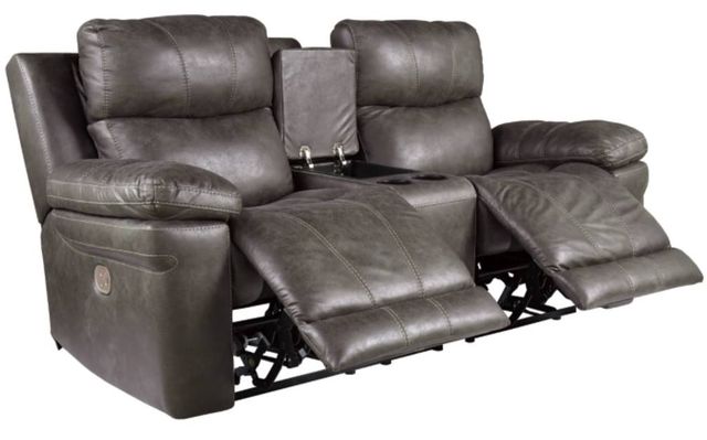 Signature Design by Ashley® Erlangen 3-Piece Midnight Living Room Set with Power Reclining Sofa-2