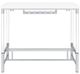 Coaster® Norcrest Glossy White Bar Height Table with Chrome-1