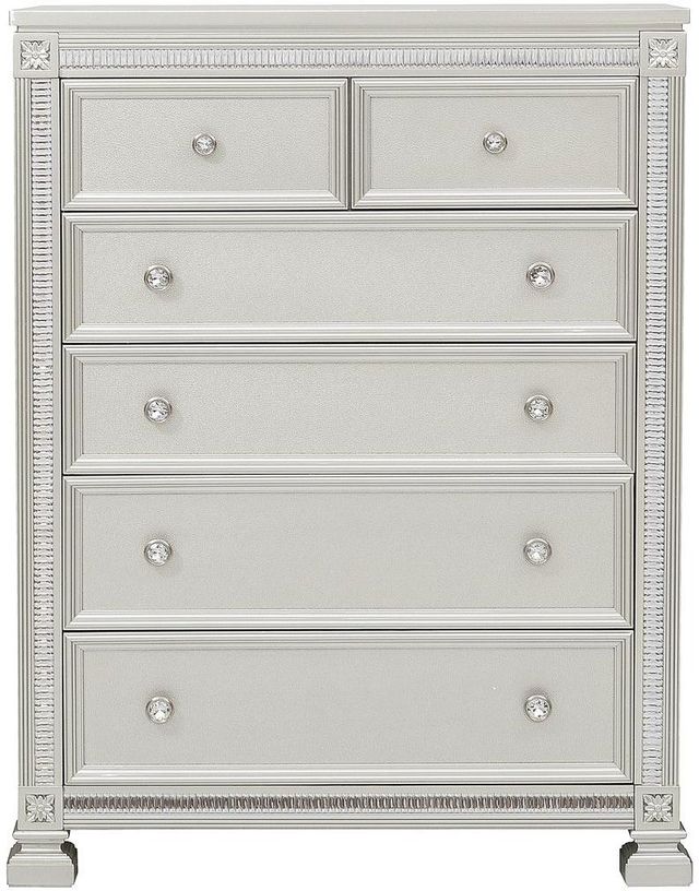 Mazin Furniture Bevelle Silver Chest-1