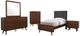 Coaster® Robyn 5-Piece Dark Gray/Dark Walnut Twin Bedroom Set-0