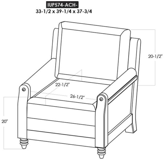 International Furniture Direct Xel-Ha II Dark Hay Brown/Brown Accent Chair-2