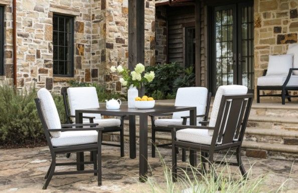 Lane Venture® Montana Black/White Dining Arm Chair-2