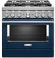 KitchenAid® 36" Ink Blue Pro Style Dual Fuel Range-0