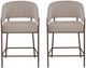 Linon Portland 2-Piece Beige/Bronze Counter Stool Set-3