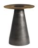 Bernhardt Alto Bernhardt Interiors Antique Brass Accent Table with Black Nickel Base-0
