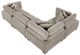 Homelegance® Traverse 4-Piece Taupe Modular Sectional-4
