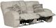 Catnapper® Ashland Buff Lay Flat Manual Reclining Loveseat with Console-5
