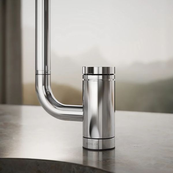 KOHLER® Components® Polished Chrome Single-Handle Bar Sink Faucet with 2-Function Extended-Reach Spout-3