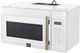 FORNO® Fornace Series Espresso 1.5 Cu. Ft. Fingerprint Resistant White Over The Range Microwave -3