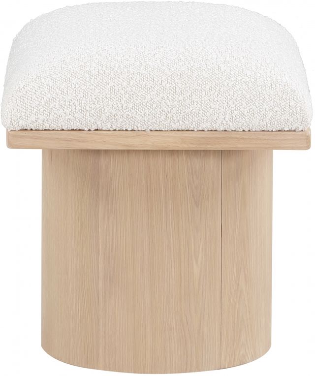 Meridian Furniture Pavilion Cream/Natural 16" Modular Stool-2