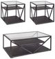 Liberty Furniture Arista 3-Piece Cobblestone Brown/Gray/Pewter Occasional Table Set-0