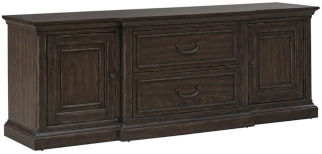 Liberty Furniture Paradise Valley Saddle Brown 78" Entertainment Console-0