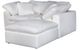 Moe's Home Collection Clay Nook 3-Piece Cream White Modular Sectional and Ottoman-2