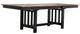 New Classic® Home Furnishings Harrisburg Brown Dining Table with Charcoal Base-0