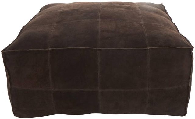Deco Marche Dark Brown Square Pouf-0