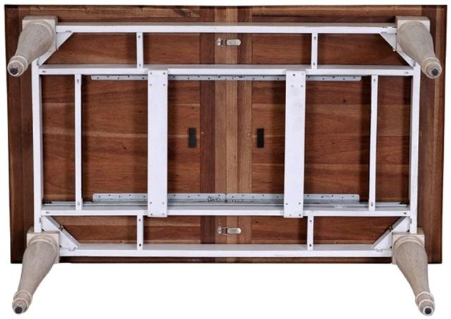Napa Furniture Design Belmont Brown Gathering Table with White Base-3