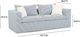 TOV Furniture Saint Tropez Blue Fabric Indoor/Outdoor Sofa-2